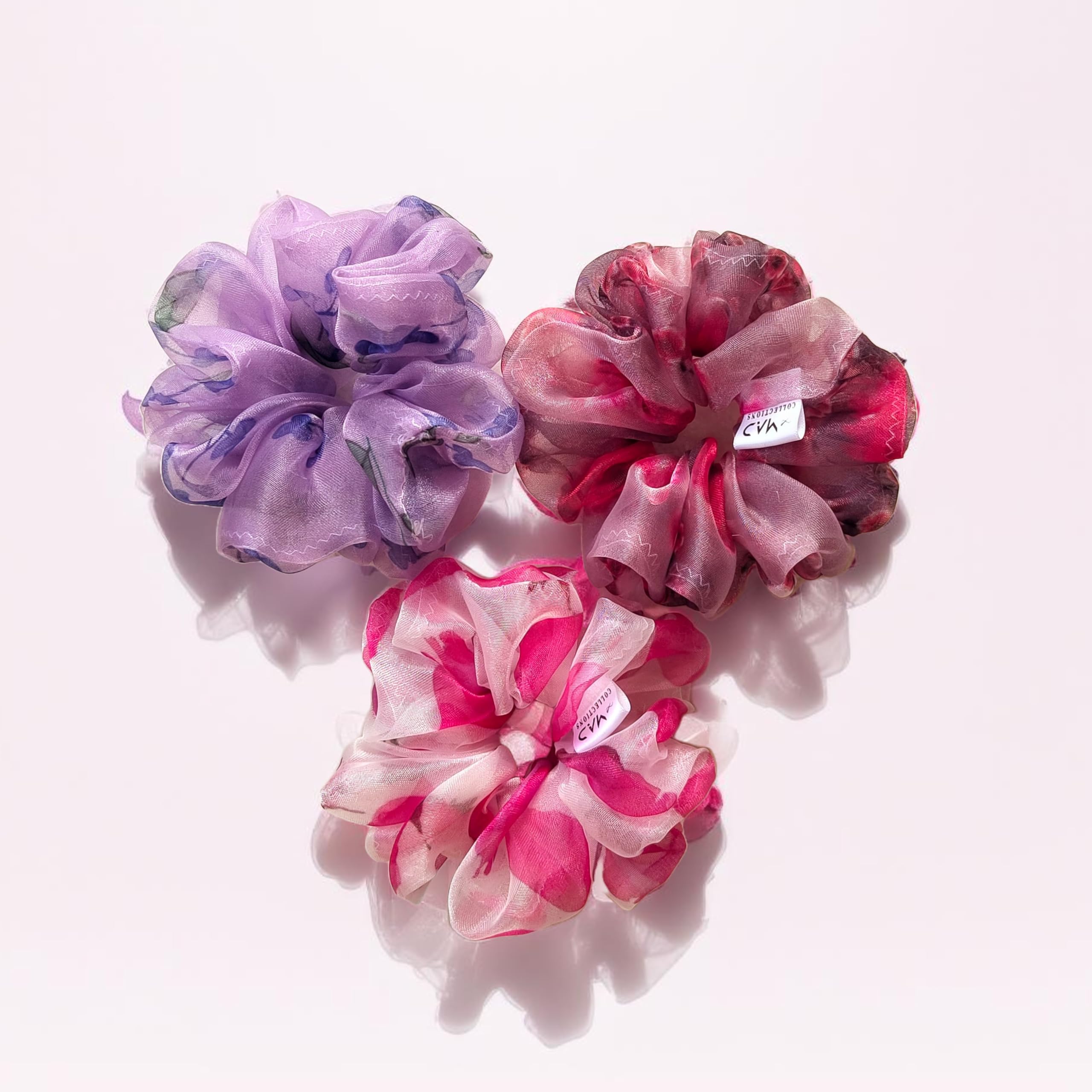MAD COLLECTIONS Printed Organza Scrunchies | Premium Organza Scrunchies for Women and Girls | Ideal Gift for Women & Girls | Pack of 3 (B0CFFS7QJ1) Amazon Price History, Amazon Price Tracker