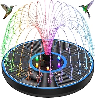 10 Bird Bath Fountain Ideas to Attract Wildlife 13 Solar Fountain New, 3.5W Solar Bird Bath Fountains with Glass Panel, 220...