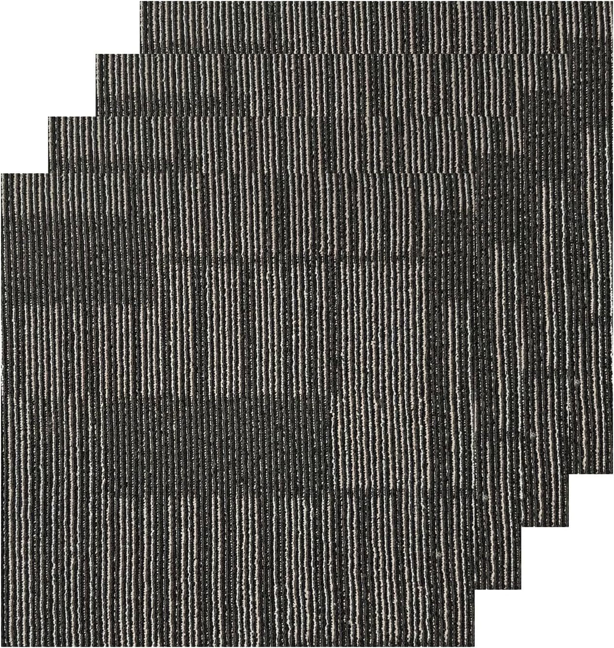 20"x20" Peel and Stick Carpet Tiles, 10-Pack (26.9 Sq Ft) with Non-Slip Padding, Self-Adhesive Floor Squares for Kitchen, Bedroom, Office Indoor Outdoor Use (p-5)