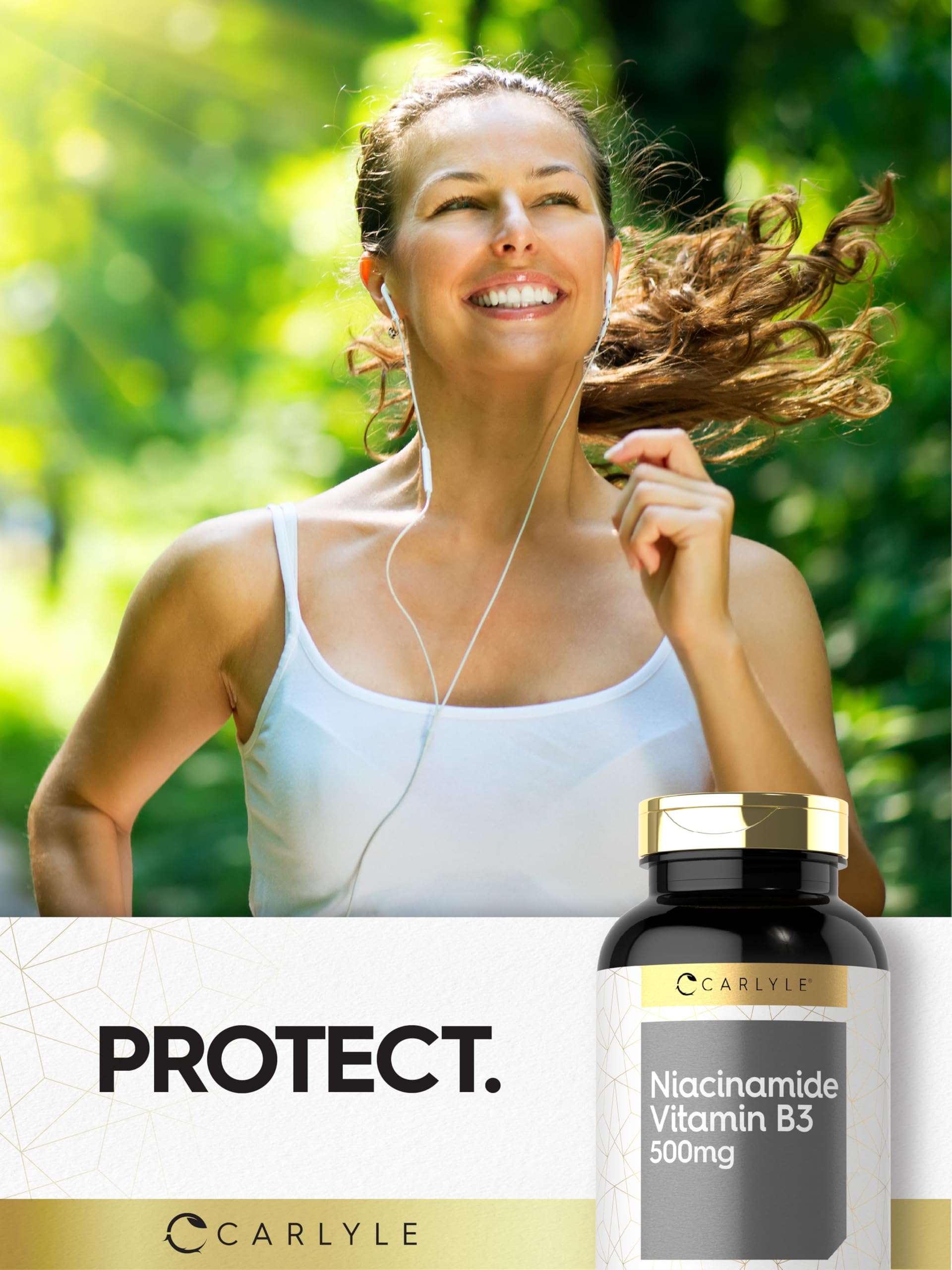 Carlyle Niacinamide 500mg Capsules | 300 Count | Vitamin B3 — Amazon image 6