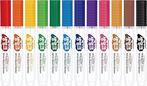 JVPEN - Marcadores de borrado en seco y marcadores permanentes, suministros de oficina, colores llamativos, color fácil de ver, suministro de tinta