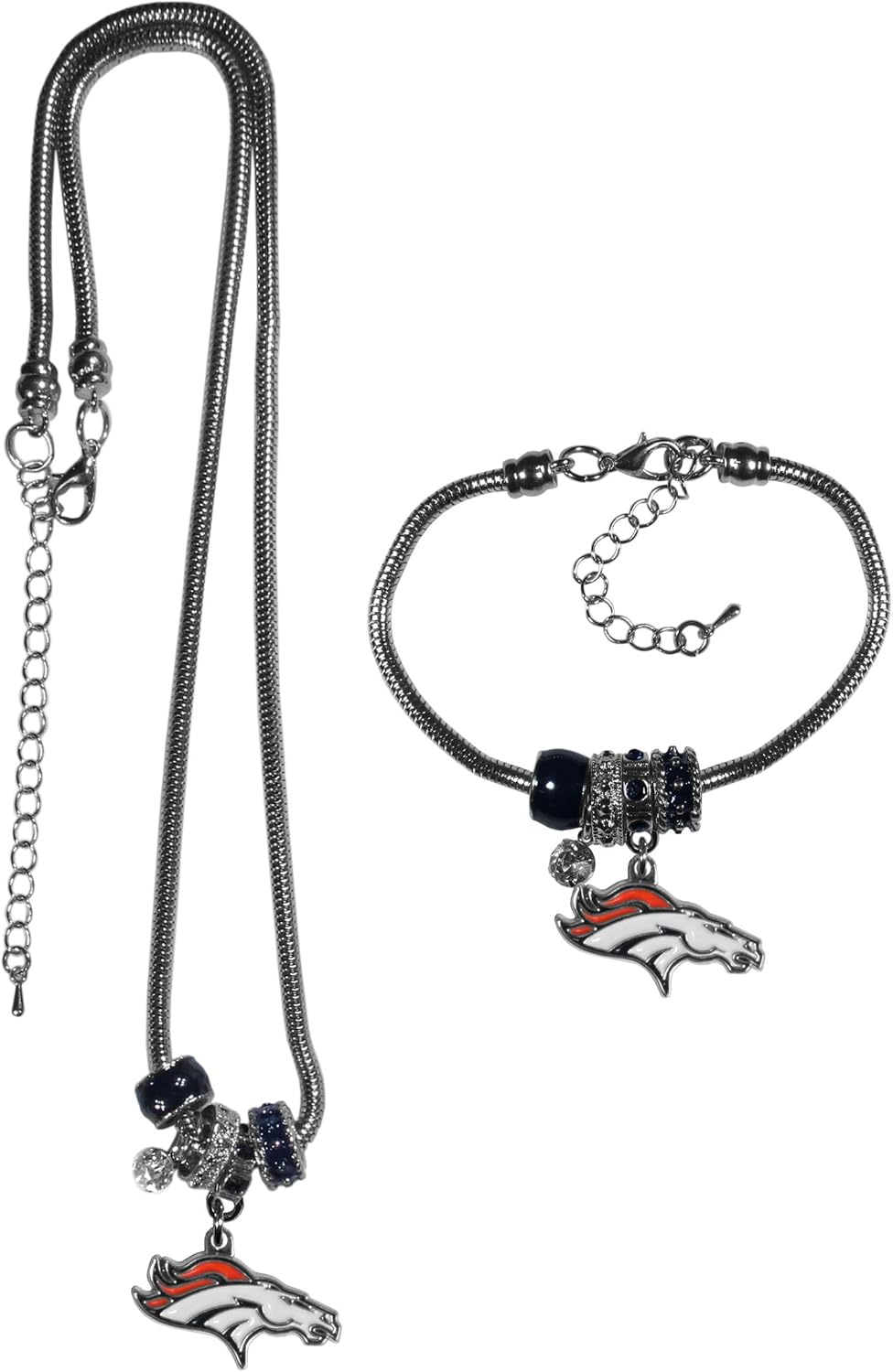 Siskiyou Sports NFL womens Euro Bead Necklace and Bracelet Set