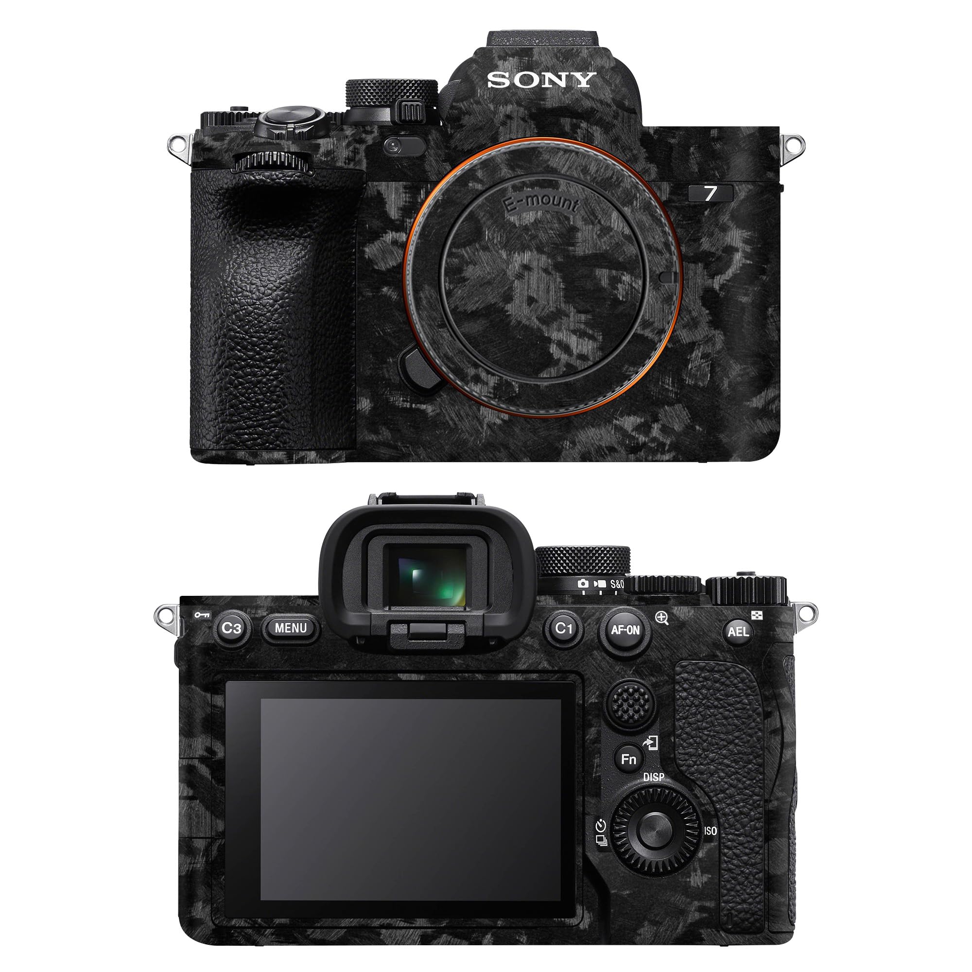 Capes India Camera Skin Cover Compatible with Sony A7 IV | Anti Scratch | Protective Film (Design - Forged Carbon)-picture-11