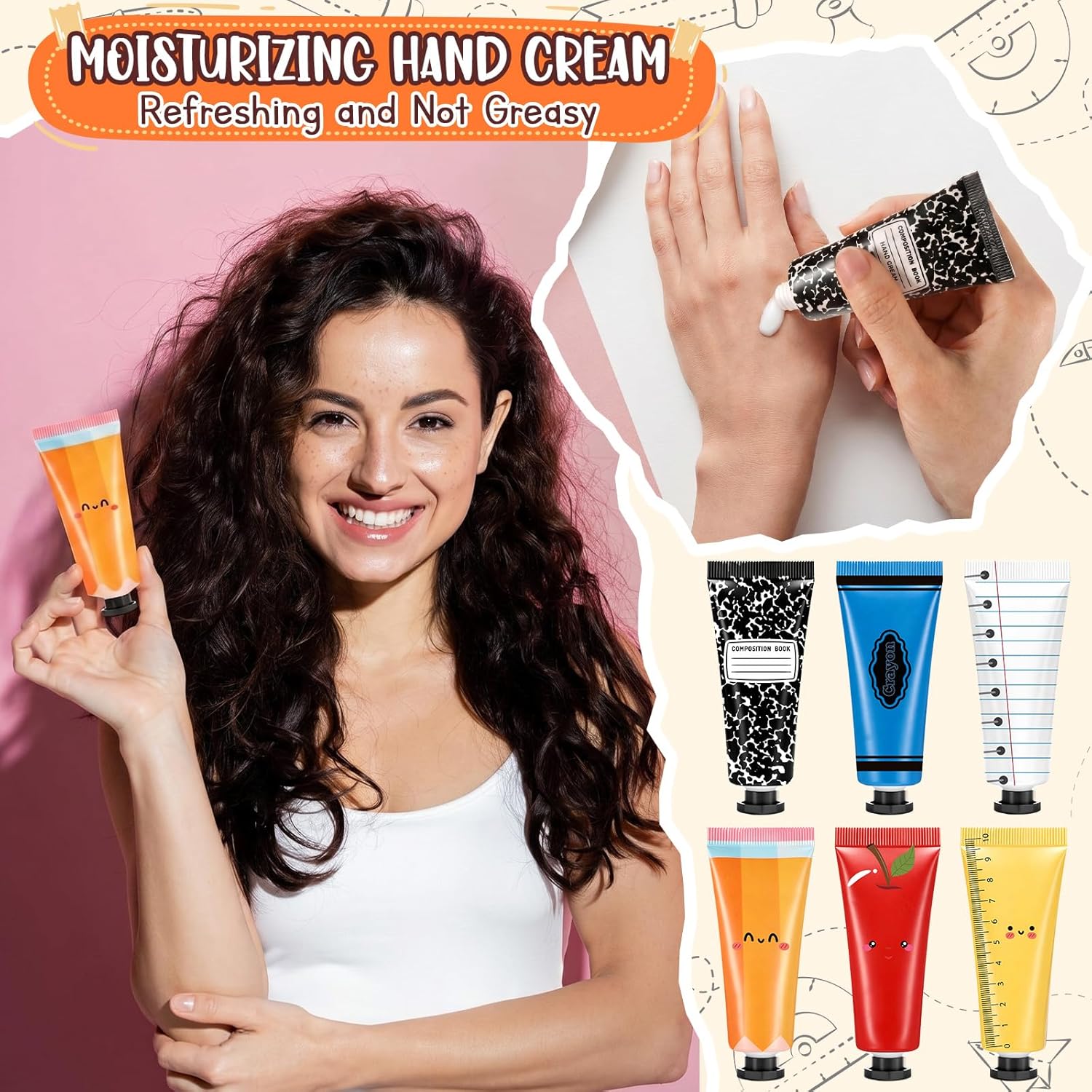 36 Sets Teacher Appreciation Gifts Bulk Hand Cream Lip Balm Set Thank You Gift for Employee Thank You Graduation Back to School Party Supplies Teacher Appreciation Week Gifts