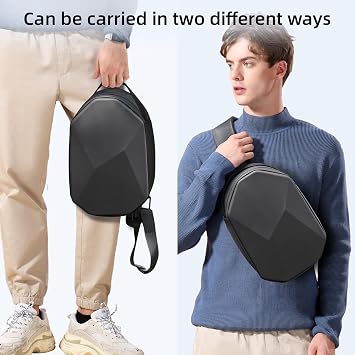 TOENNESEN Carrying Case for Meta Quest 3S/3/2, Fits BOBOVR/KIWI Battery Head Straps, Half-Hard VR Travel Bag with Shoulder Strap, Storage for Headset Controllers