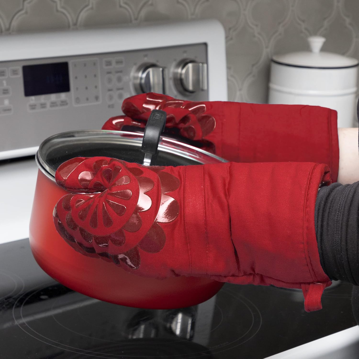 T-fal Textiles 97171 Oven Thumb Mitt, Red