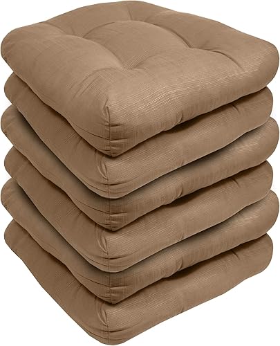 Miniatura 2 de Sweet Home Collection - Cojines para silla de exteriores y patio, cojines prémium con relleno grueso y cómodo de fibra, funda de asiento capitoné de