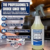 Vista 6 de Sheila Shine Limpiador y pulidor de acero inoxidable de 1 cuarto de galón Lata de 1 cuarto de galón Sin residuos y rayas Fabricado en Estados