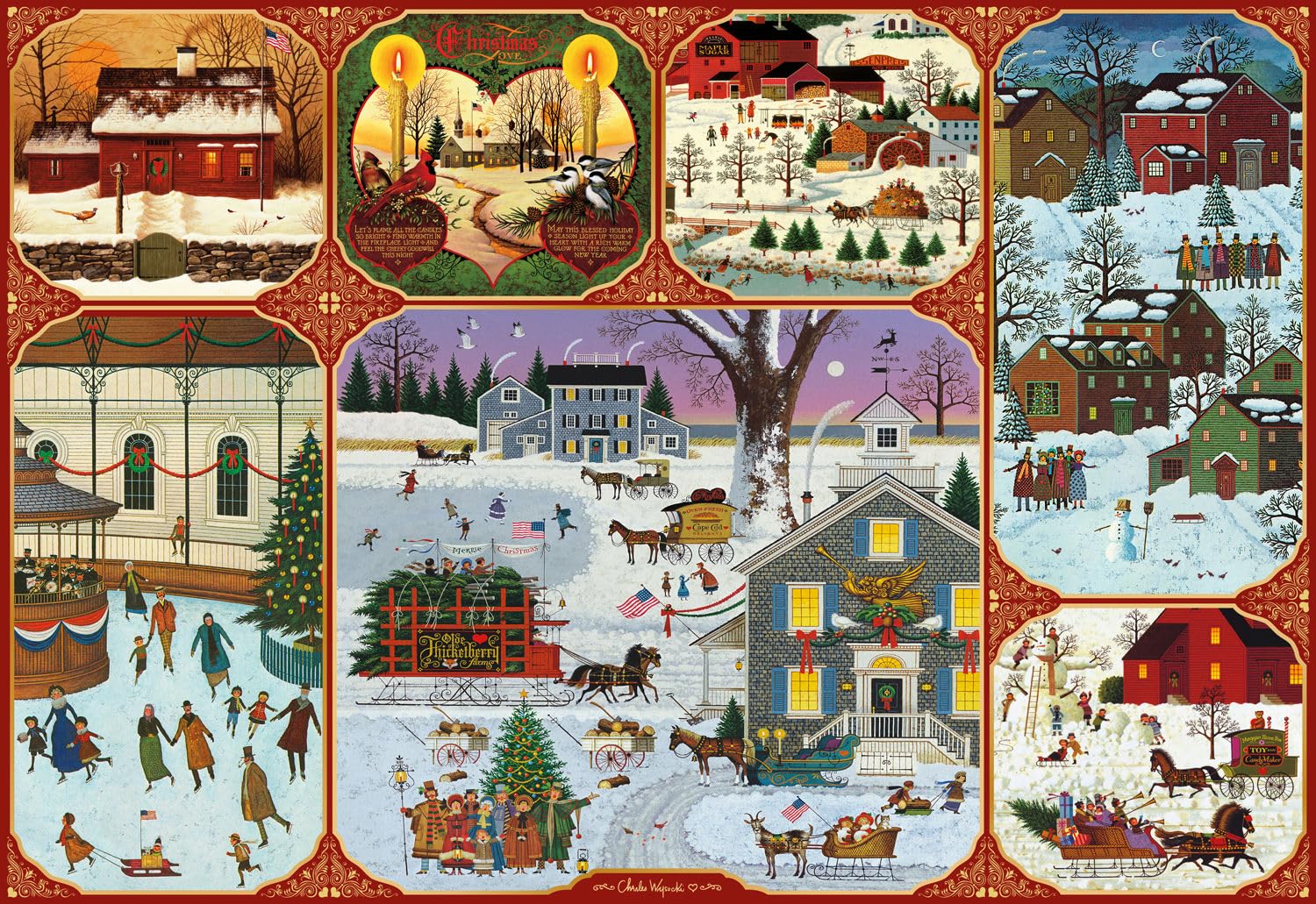 Amazon.com: Buffalo Games – Silver Select Charles Wysocki Winter