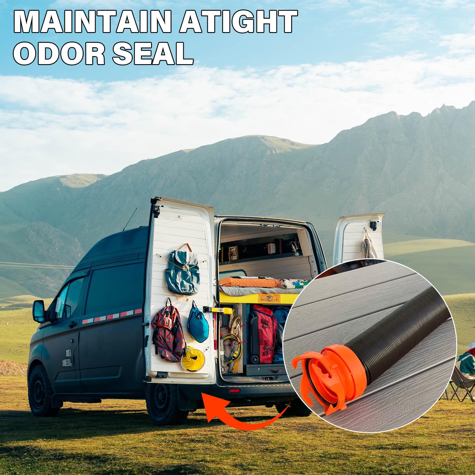 RV Sewer Hose Replacement Gasket 39843,Rubber Seal