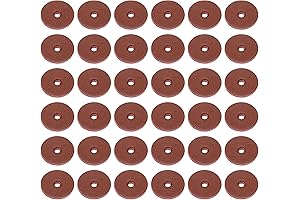 PATIKIL 14mm Leather Washers, 200PCS Premium Spacer Cushion Washers for Knife Handle