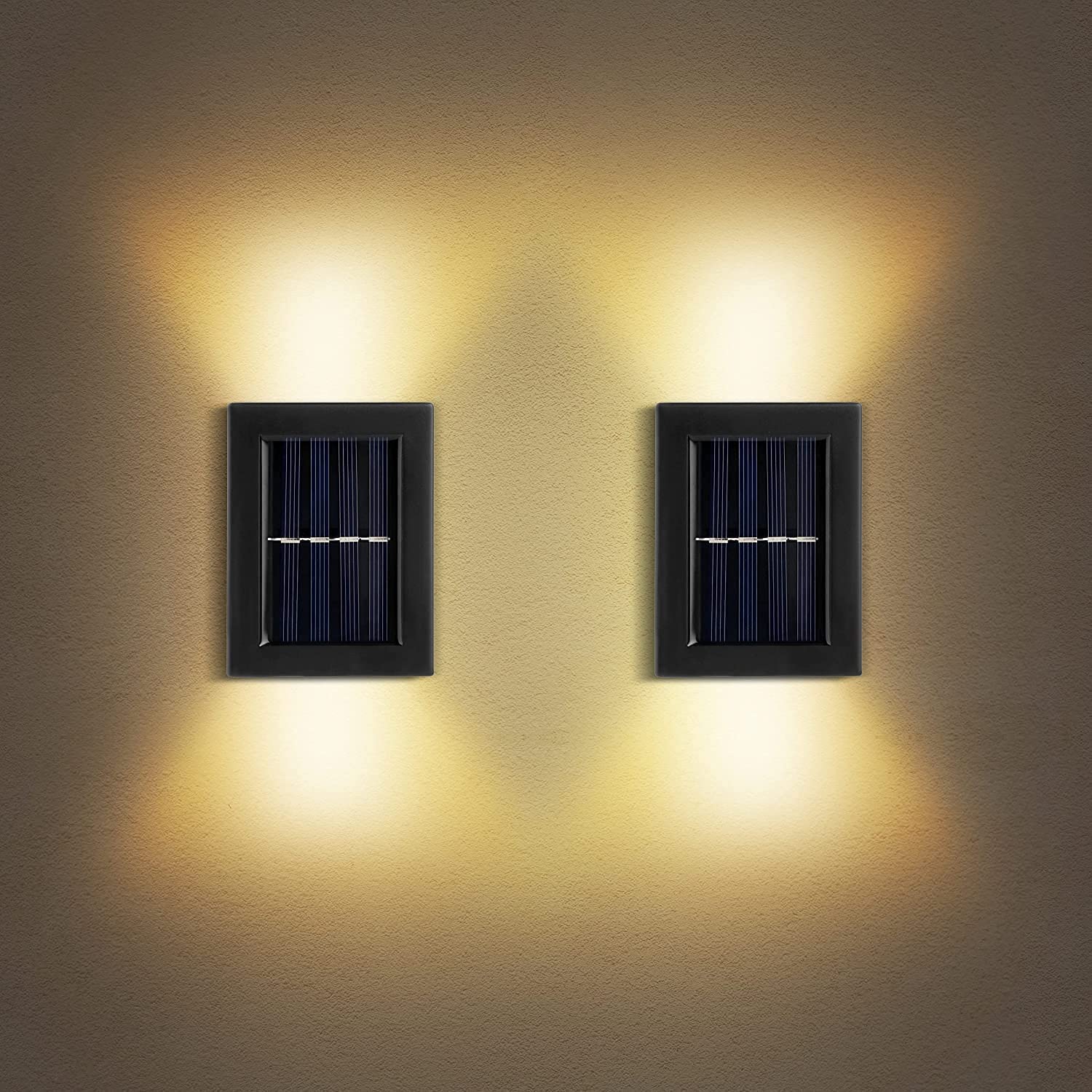 KIMTENY Wall Lights Fence Lights Solar Powered Up Down LED Porch Light Luces Solares para Exteriores Garden Lights Outdoor Solar Landscape Lights Water Proof (1)-image-6