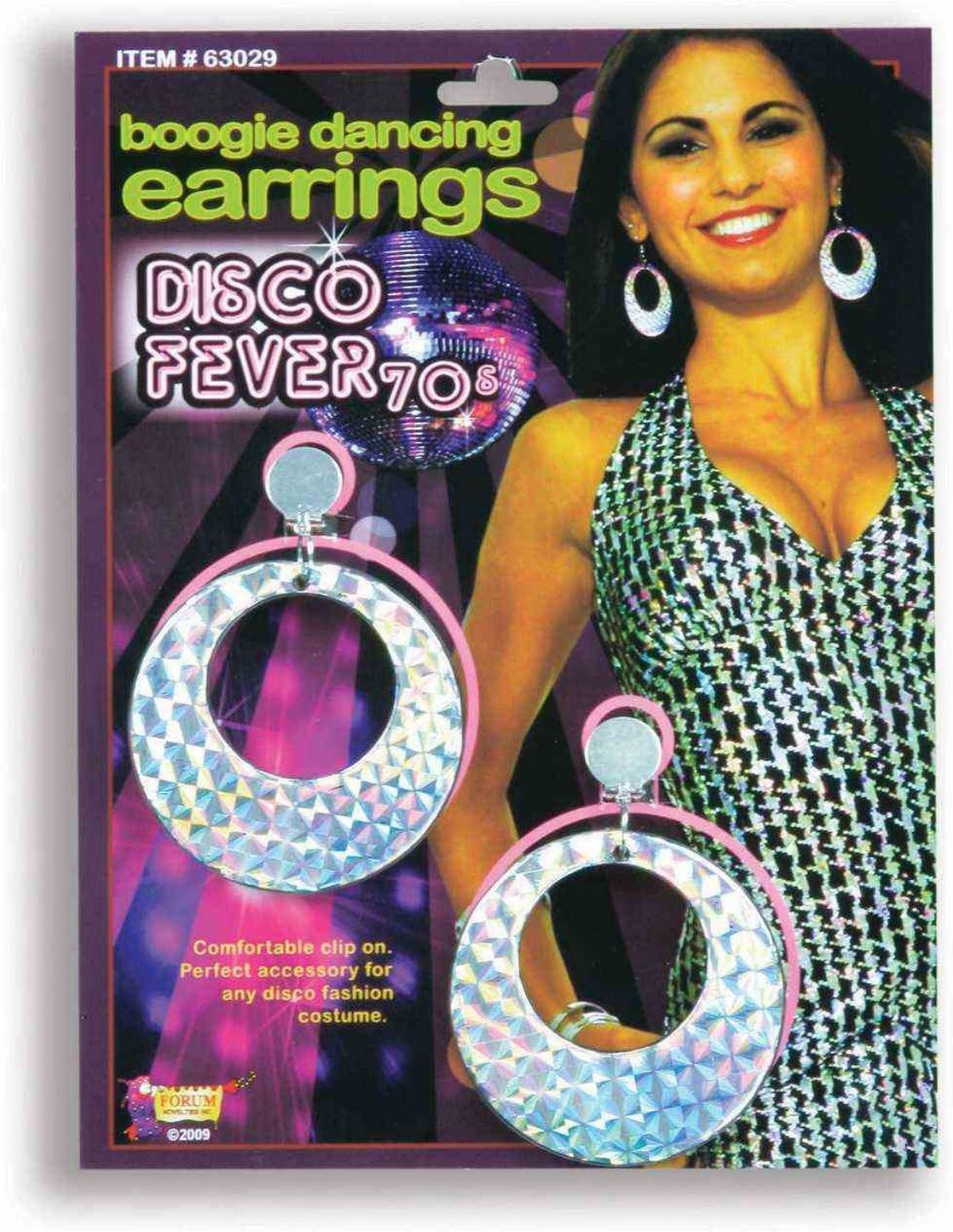 Forum Novelties Disco Boogie Dancing Earrings
