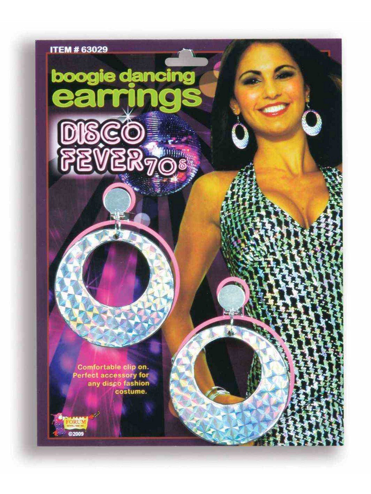 Forum Novelties Disco Boogie Dancing Earrings
