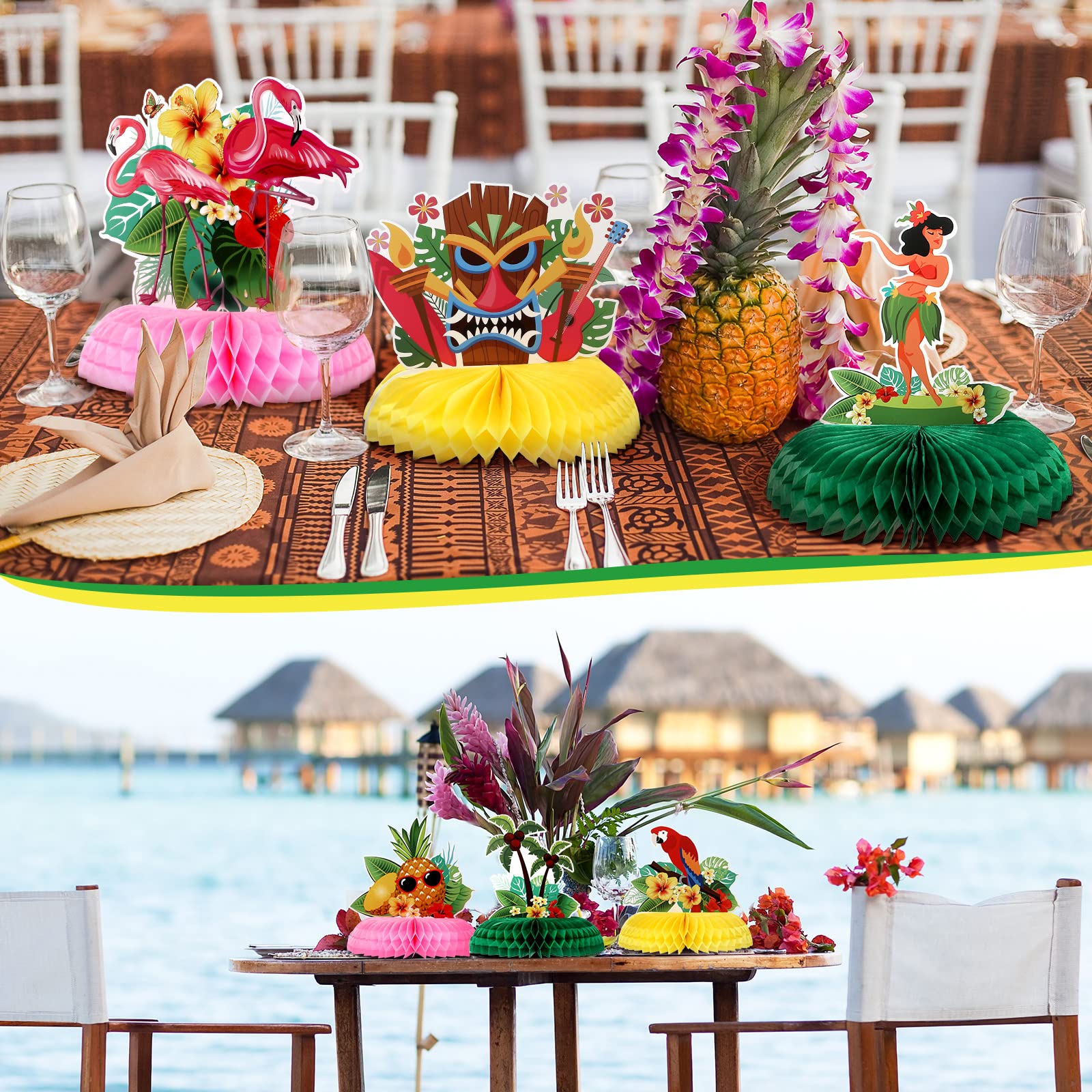 9 PZ CENTROTAVOLA A Nido D'ape San Valentino Forniture Per Le Vacanze