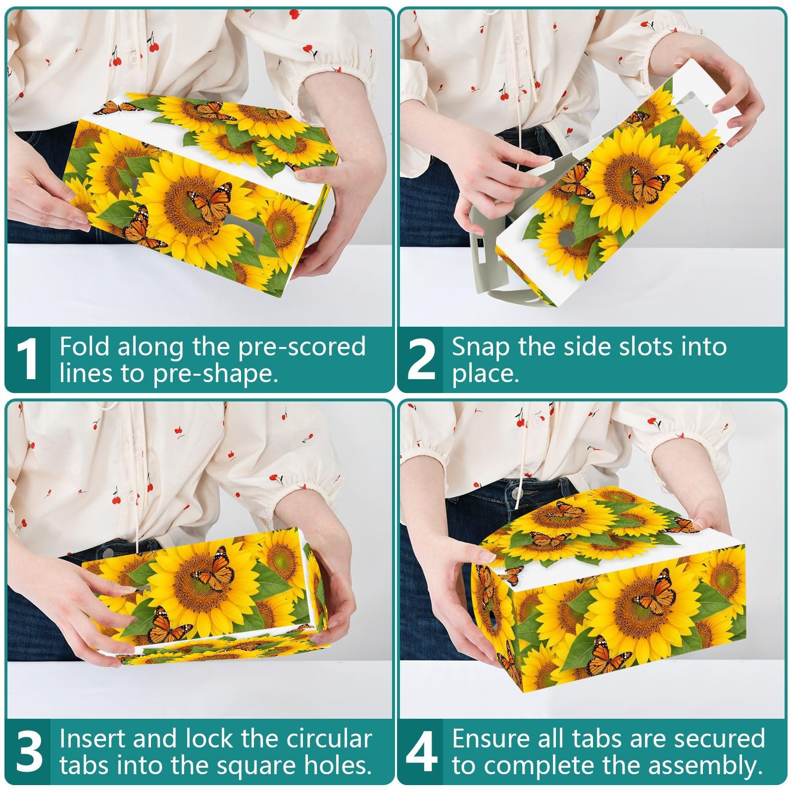 Portariviste classico bianco girasole per lettori