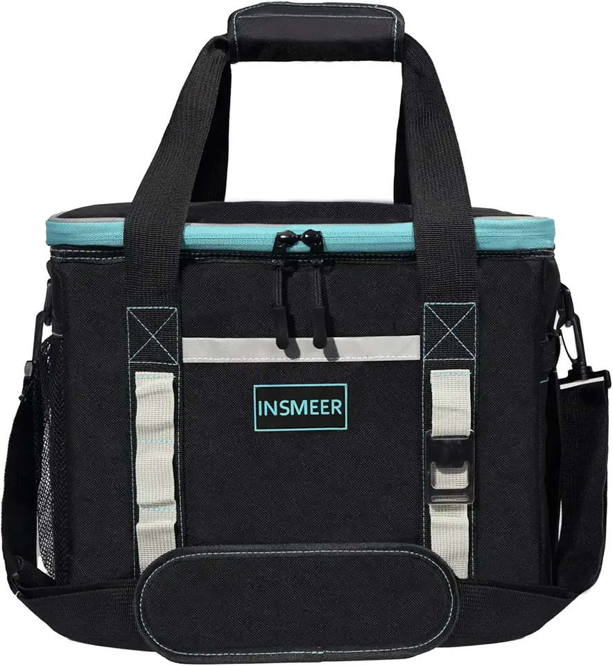 INSMEER Bolsa Térmica 25L/48L Grande, Impermeável, Cooler para Marmita, Caixa Térmica com Alça Desmontável - Ideal para Praia, Acampamento