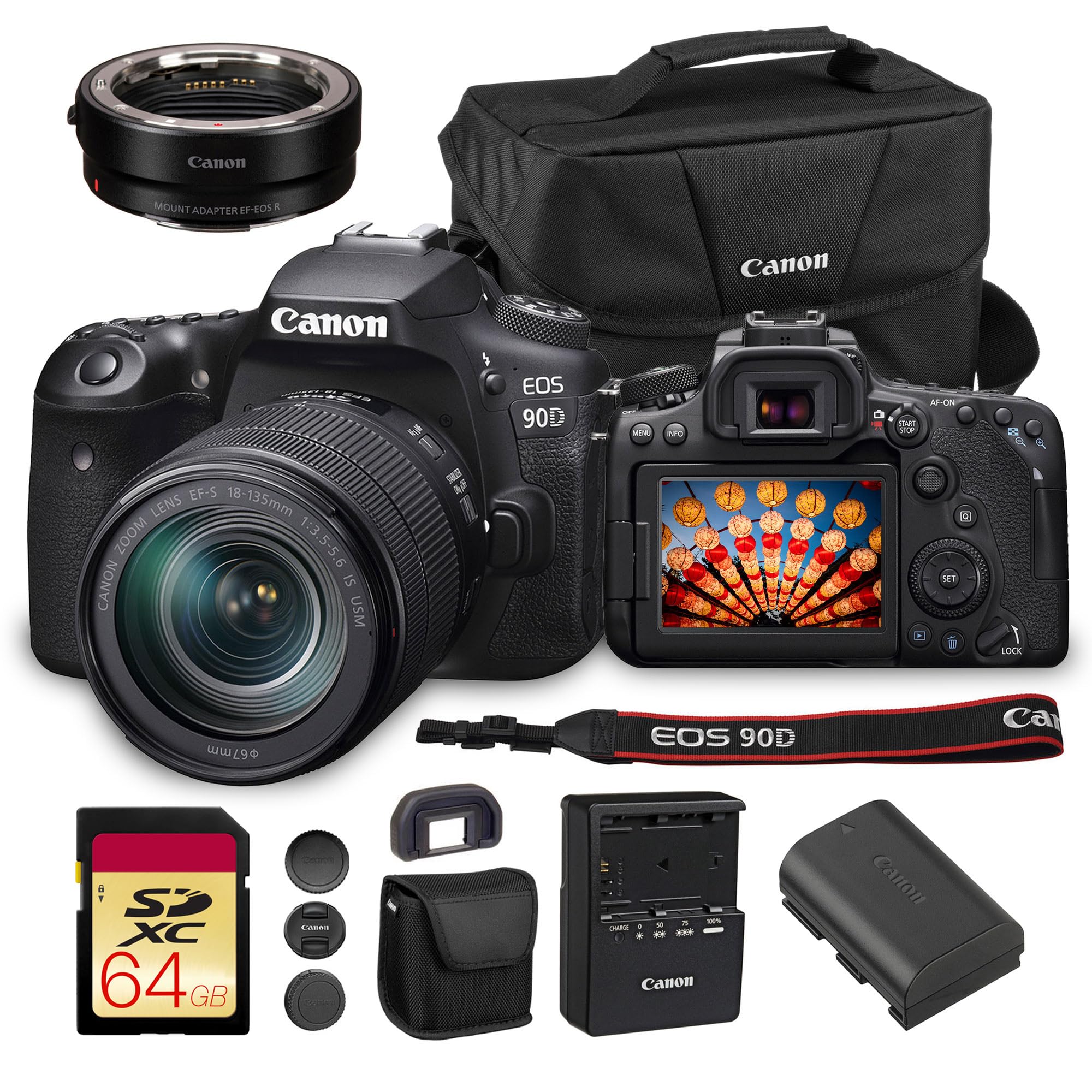 Amazon.com : Canon EOS 90D DSLR Camera with 18-135mm Lens | 32.5MP
