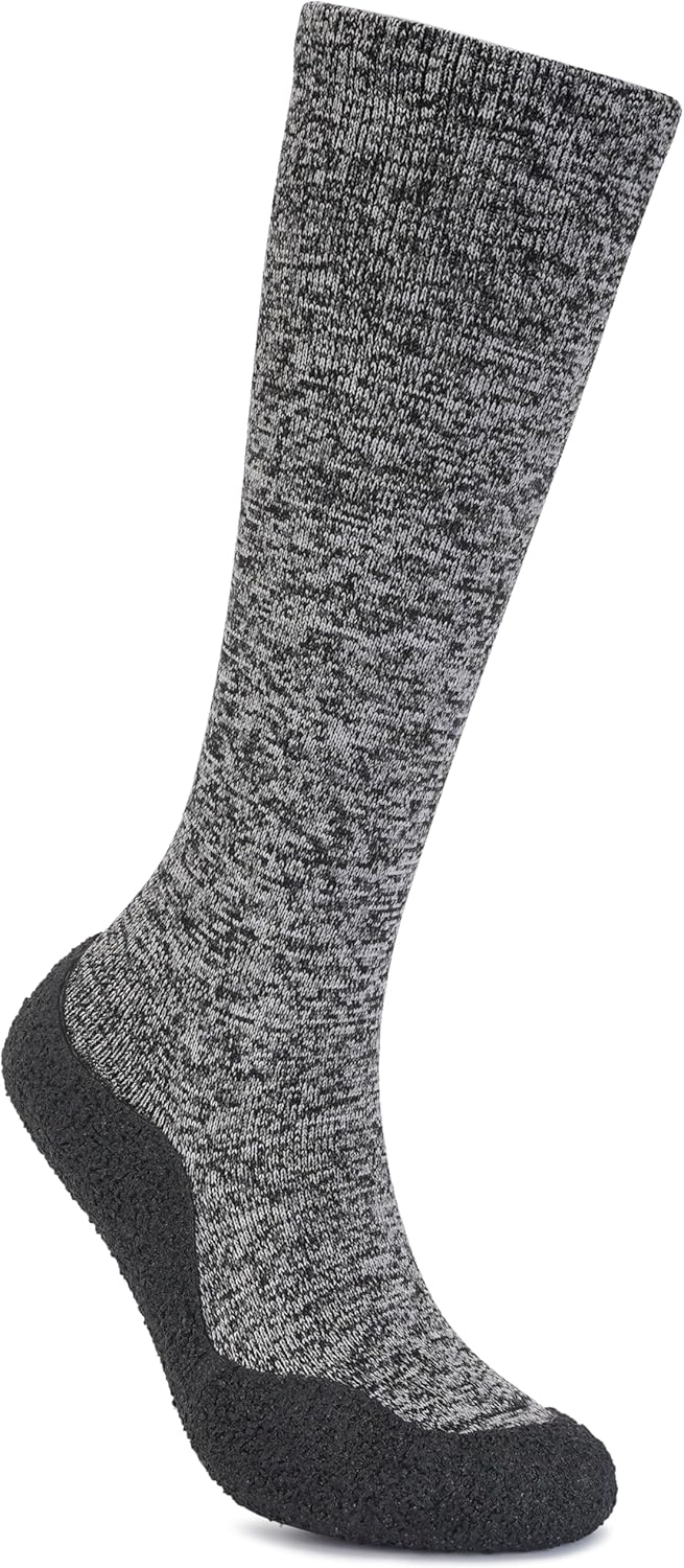 WHITIN Knee High Sock Shoes for Women | Multi-Purpose & Eco-Friendlier 7 Knee High Grey Black