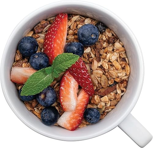 Miniatura 7 de Libbey Austin - Taza de café de porcelana grande de 17.5 onzas, juego de 4, color blanco