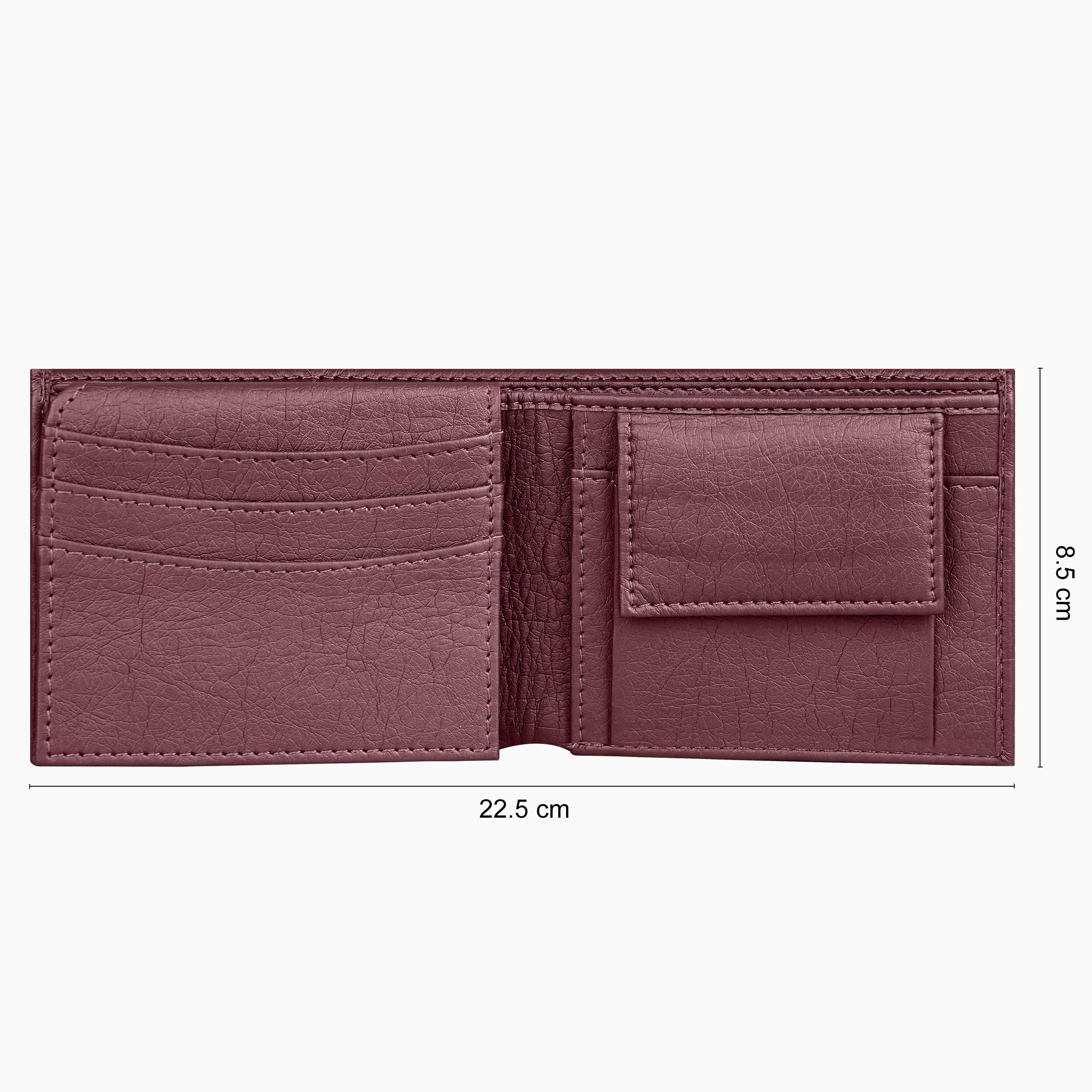 The Wallet Store Premium Quality Textured Men's Wallet - Brown