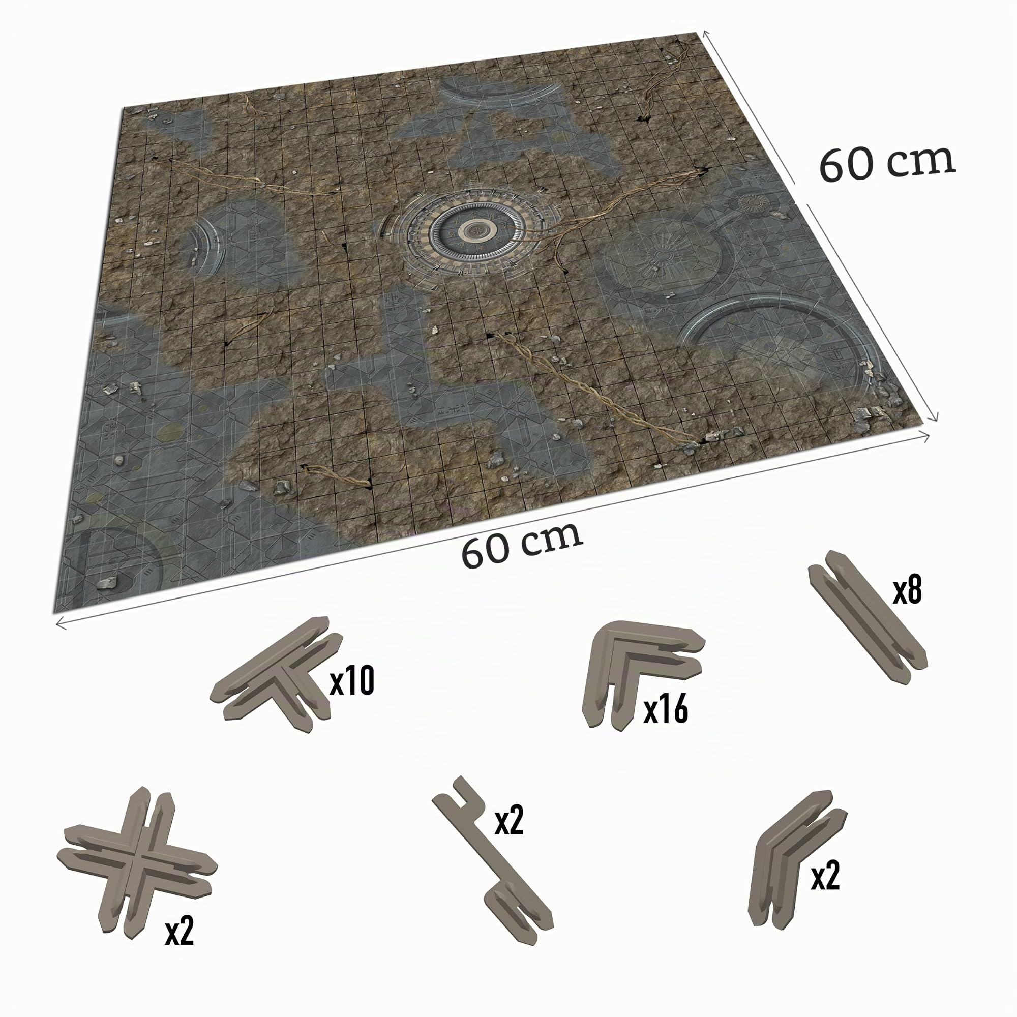 Battle Systems - Terreno de Ciencia ficción Modular de Mesa 3D para Juegos miniaturas y Figuras de 28 mm-35 mm - No Requiere Pintura - Ciencia ficción Aliens 40K Wargame