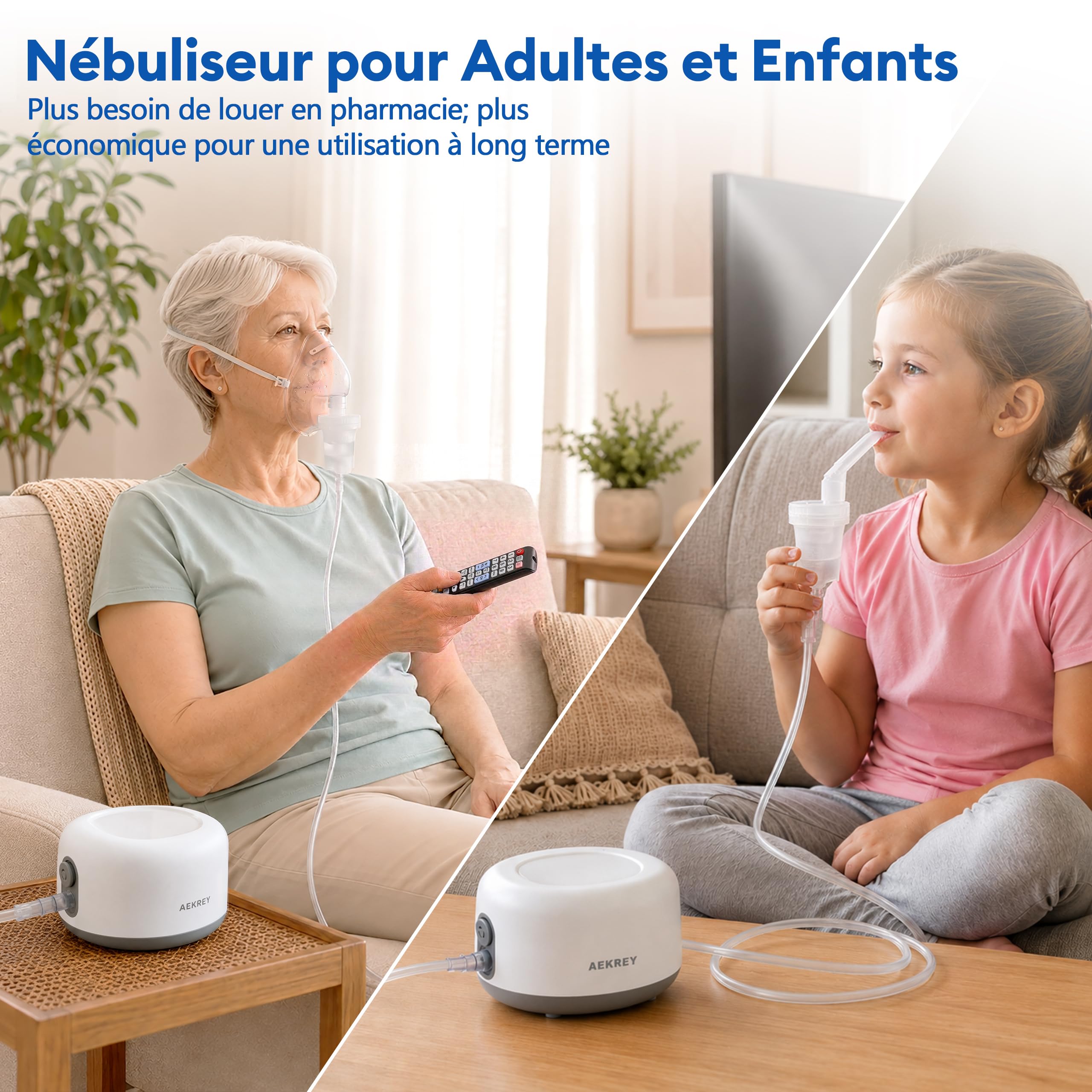 Nébuliseur Inhalateur pour Rhume, Asthme, Sinusite, BPCO, Bronchite