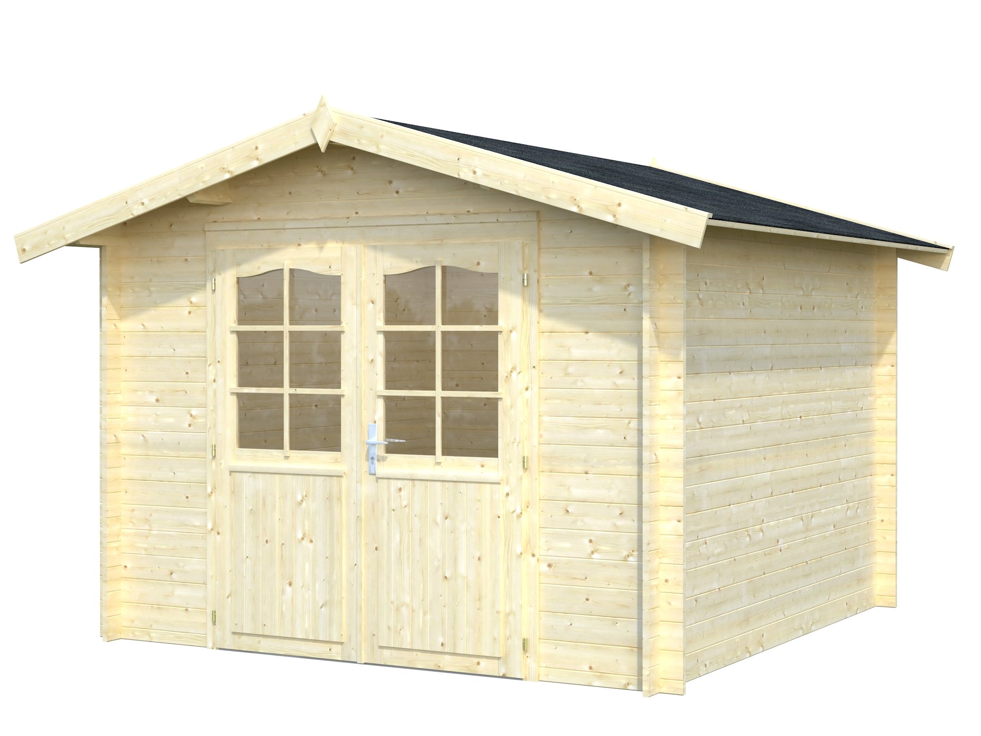 Palmako Blockbohlenhaus Lotta 7,3 28 mm natur