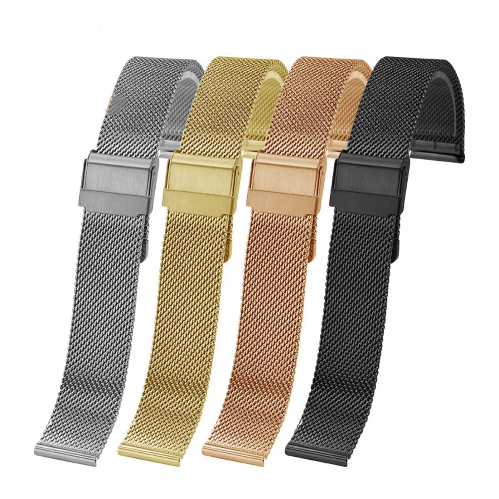 Mesh Watch Band Compatible With T109 Watch Band Compatible With T41 T006 T099 Men's And Women's Strap Steel Watch Band Suitable For Daily Wear(Gold,18mm width)