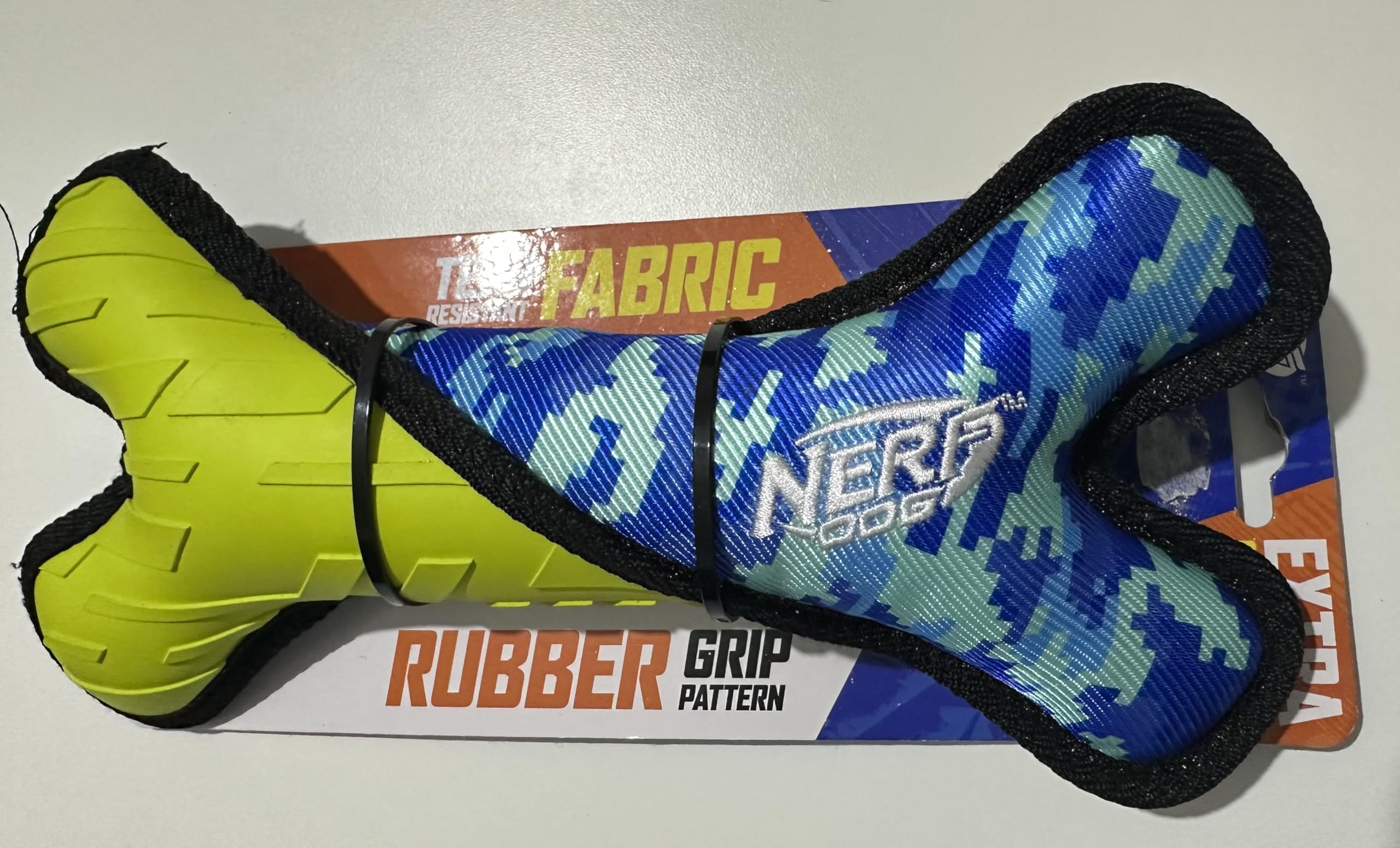 Nerf Dog Tear Resistant Bone Toy Extra Stuffed - Image 2