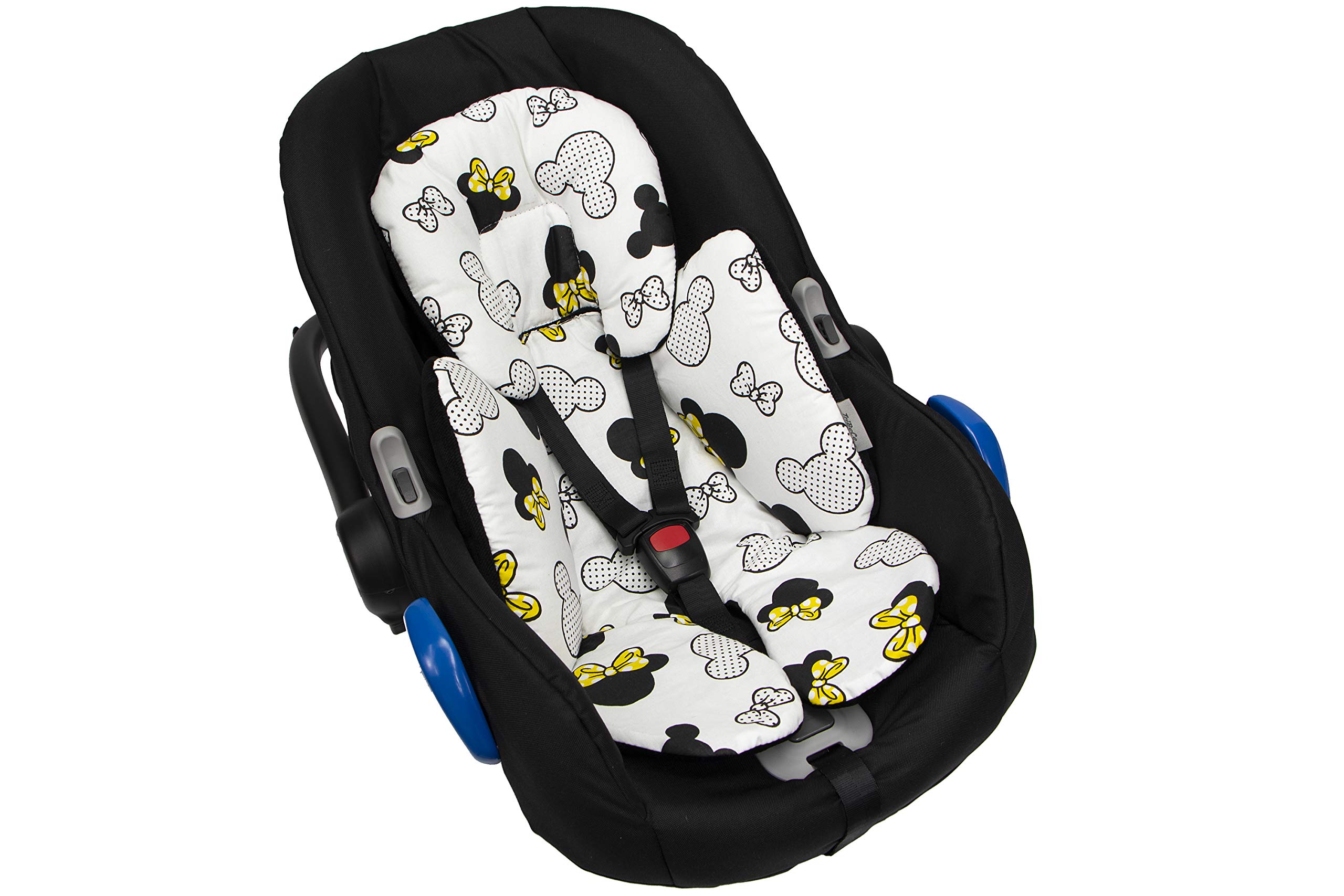 GaGaDumi Réducteur de siège en Coton - Universel pour Tous Les sièges bébé, sièges Auto, poussettes et chaises Hautes - hypoallergénique (W5)
