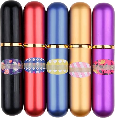 Kare & Kind tubos de inhalación de vacío y vidrio - Para uso de aromaterapia con aceites esenciales de bricolaje - Rellenables, incluye 5