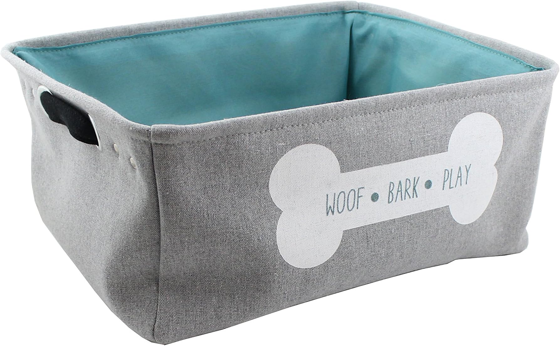 Winifred & Lily Pet Toy Box, Storage Bin with Handles, Pet