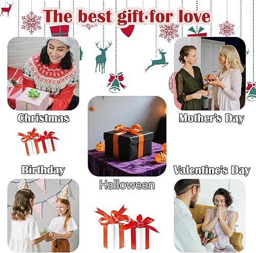 Miniatura 6 de Stained Glass Window Hanging White Tree Snowy Scenery Large 15" - Suncatcher Door Garden Home Decor and Christmas Mother's Day Birthday Gift for