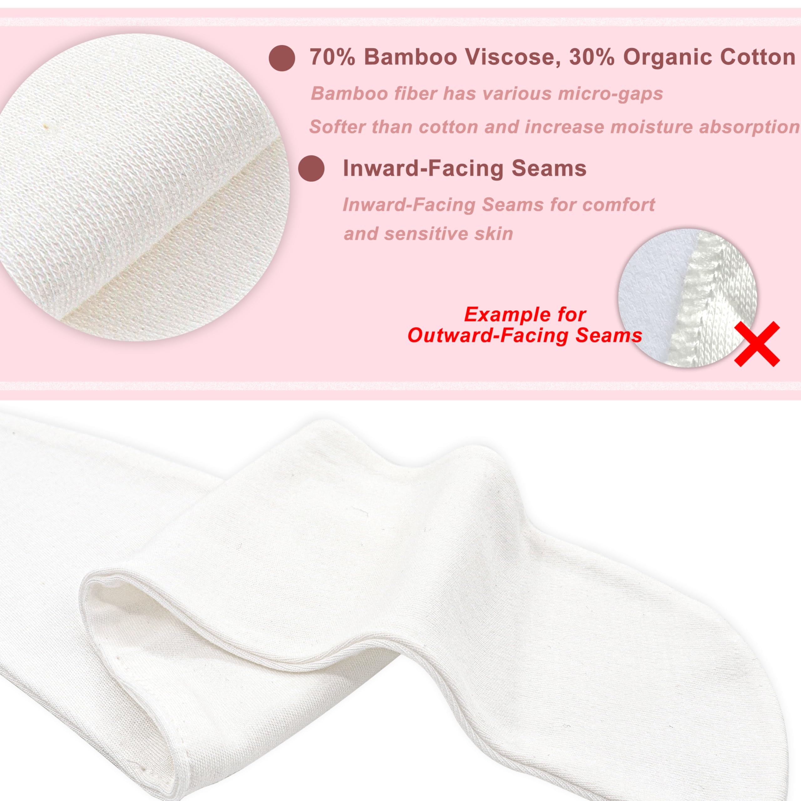 Baucheinlagen fr Schweiausschlag, wei, unter dem Bauch fr Hautausschlag,  Viskose aus Bambus und Bio-Baumwolle, 3 Stck, Gre L : Amazon.de:  Drogerie & Krperpflege