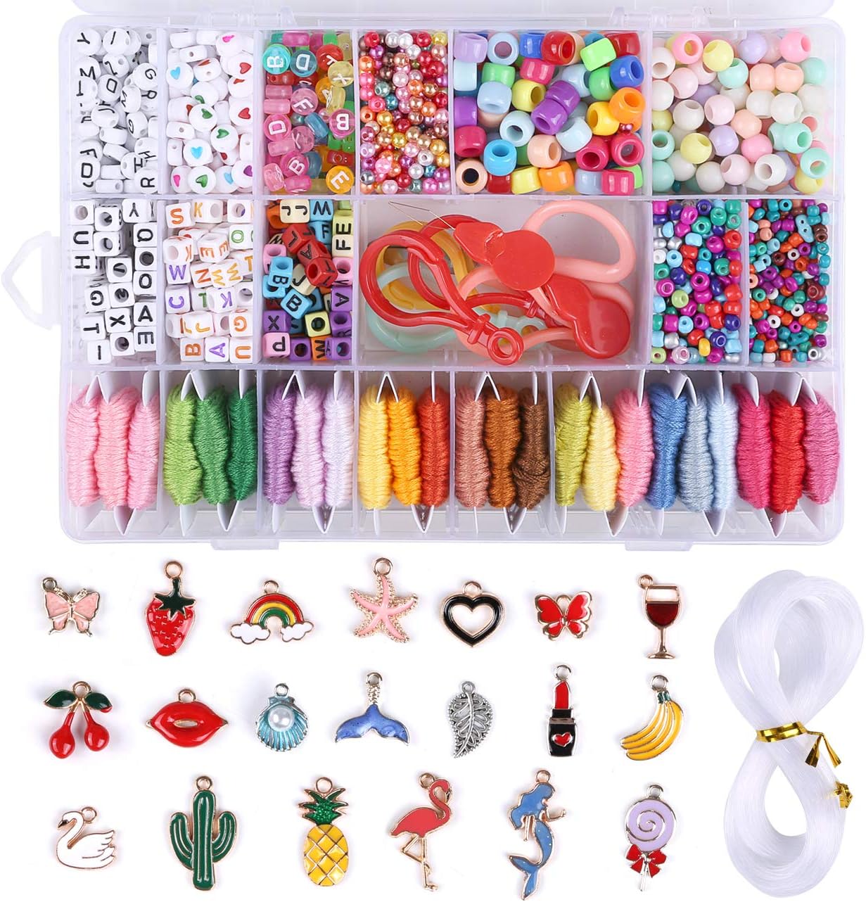 Amazon.co.jp NALER Beads Crafting, Approx. 2243 pc/Box, Seed Beads, Round and Small Beads