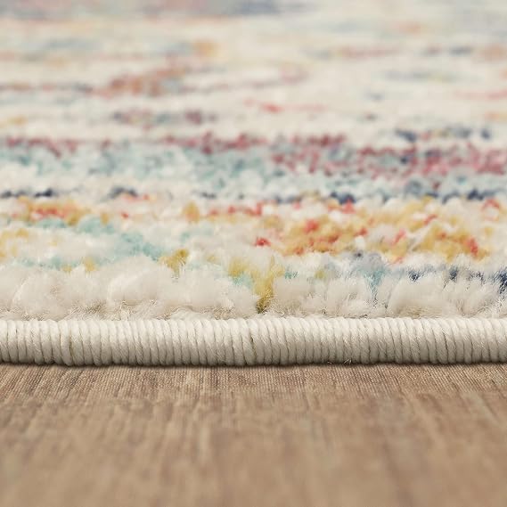 Mohawk Home Grove Elms Beige 7' 10 x 10' Boho Floral Area Rug Perfect for Living Room, Dining Room, Office