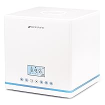 Bionaire, BU7500, Umidificatore ad Ultrasuoni, Schermo Digitale, 2.7 Litri, Autonomia 8 Ore, Silenzioso, Bianco