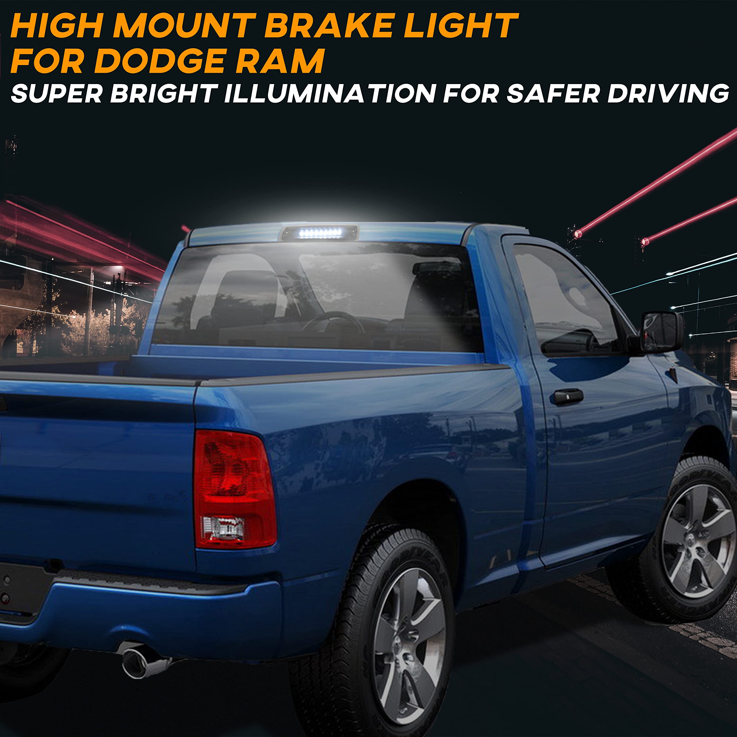 2009-2018 Colormatched Dodge Ram 3rd brake light – Premium Retros
