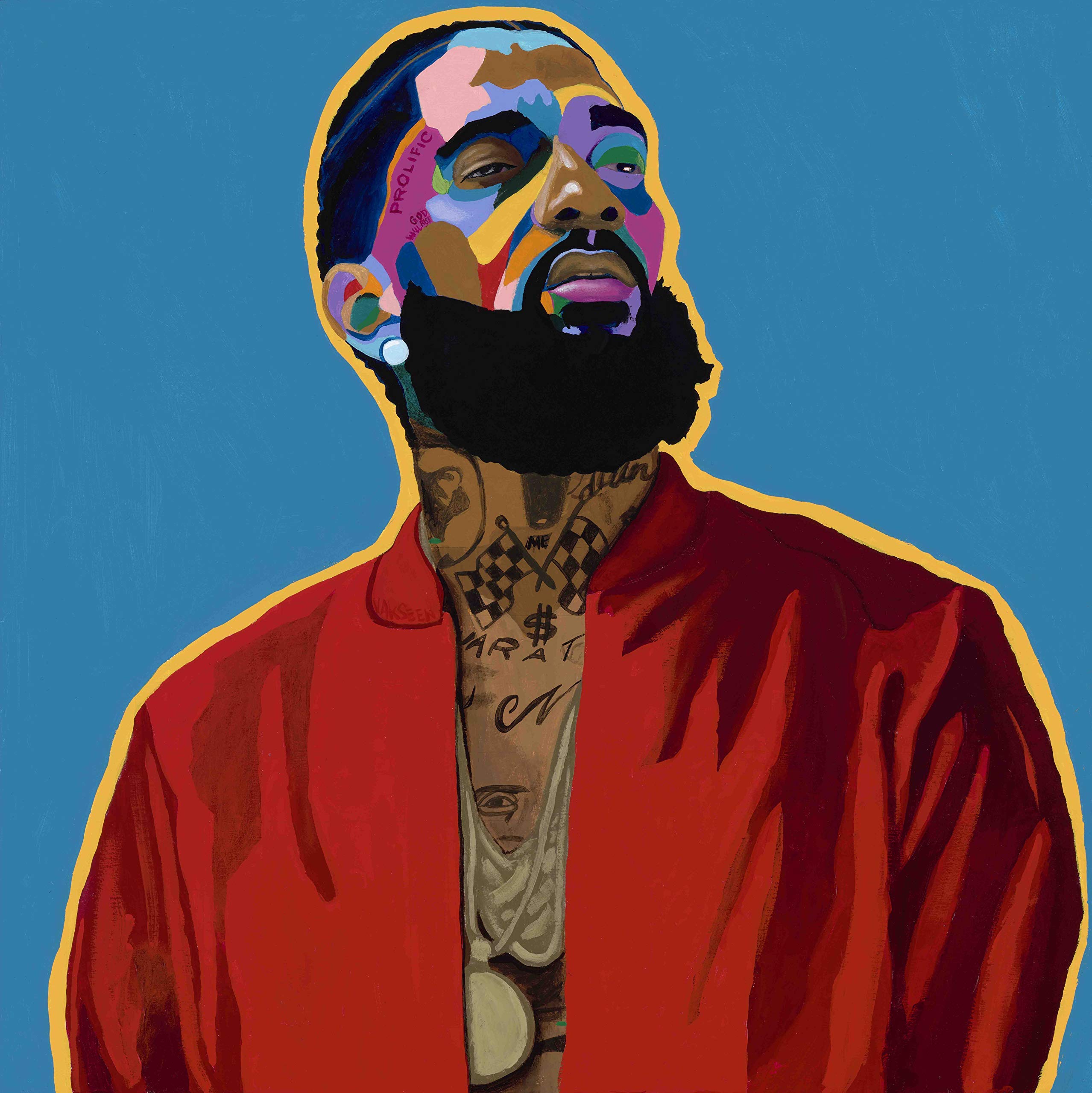 Nothin Like U - portrait art - Limited Edition Custom Buttons w/Pins/Pinback Buttons/Badges for Fashion Apparel - 2.25 in. size