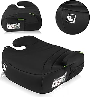 Lionelo Luuk FIX I-Size Booster Car Seat for Kids 22-36kg/125-150cm with Latest i-Size Standard & Universal Fit with Seat Belt, Child Safety with Breathable & Washable Cover, from 2 to 4 years