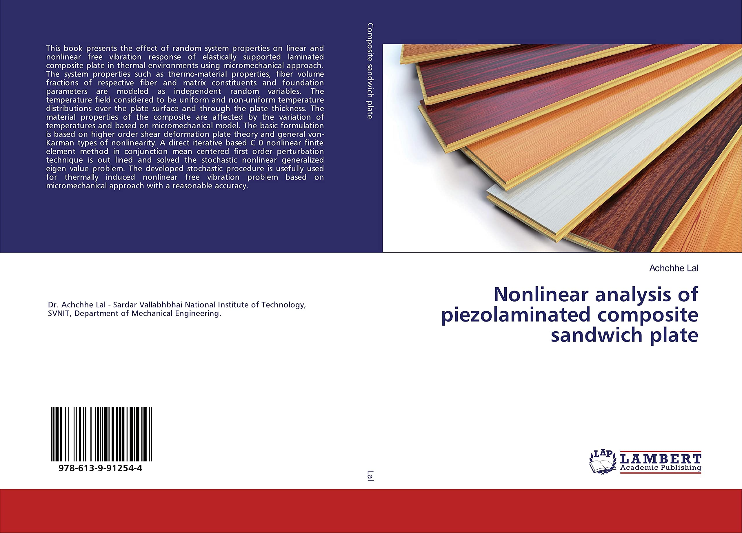 Analyse non linéaire des plaques sandwichs composites piézo-stratifiées pour ingénieurs