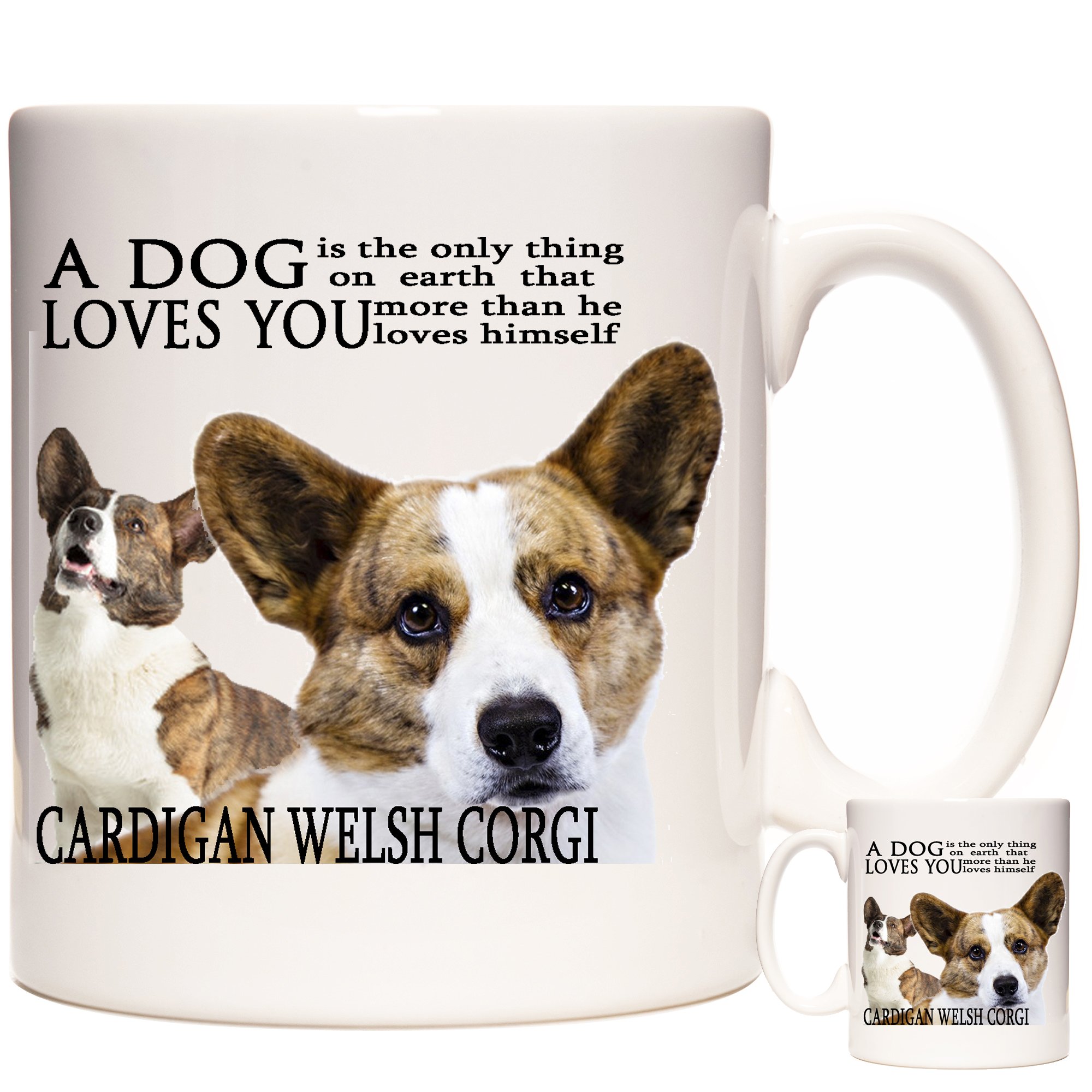 Kazmugz Cardigan Welsh Corgi Coffee Mug, A Dog Loves You. Corgi Dog Mug. Corgi Gift. 11Oz Ceramic Mug. Corgi Photo Mug. Gift For Corgi Owners.