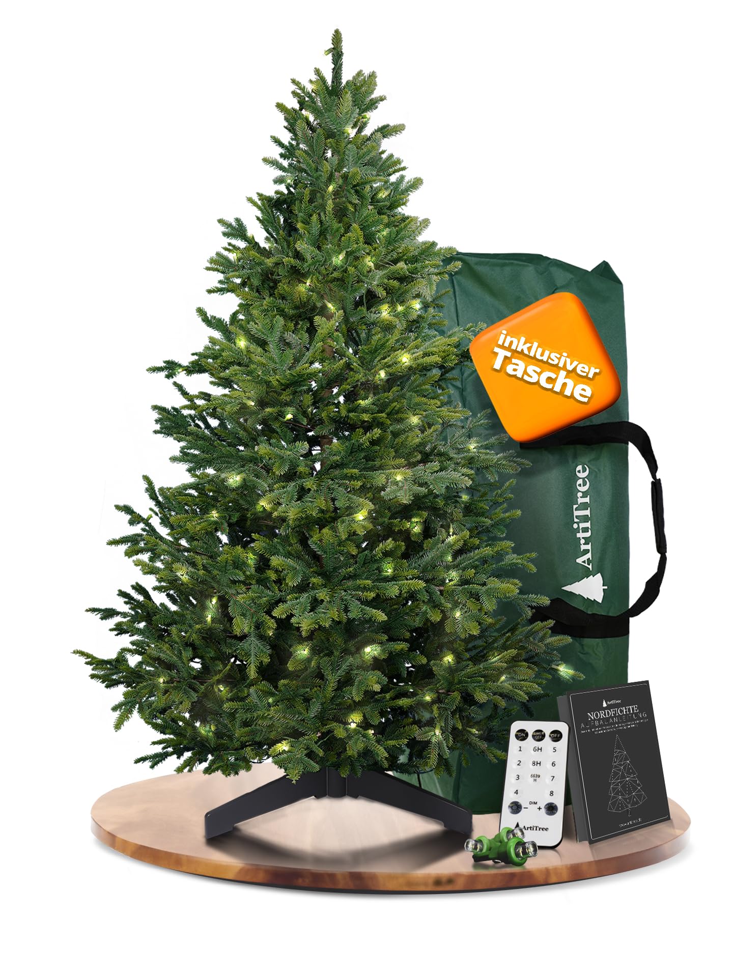 Knstlicher Weihnachtsbaum VIVANNO Premium Fichte (180 cm) fr Groe Rume  | Knstlicher Weihnachtsbaum VIVANNO Tannenb