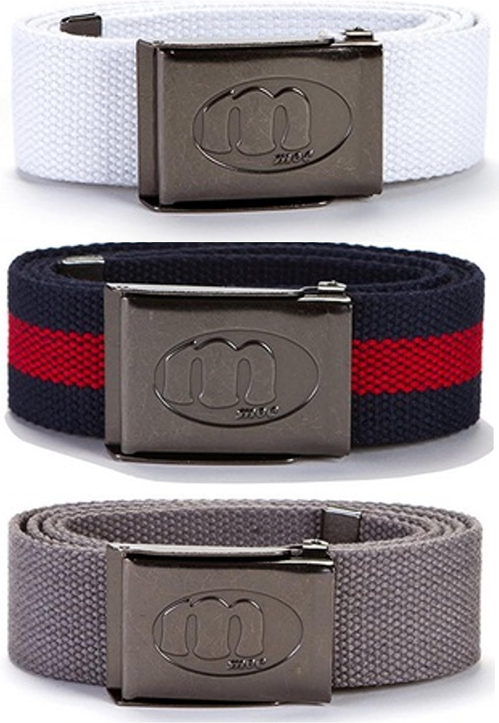 MOC Brands Canvas Belts 3-Pack (Combo # 1)