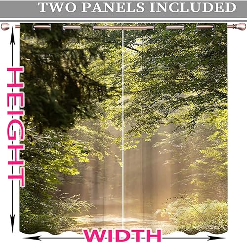 Miniatura 10 de Cortinas de baño multicolor para ventana, 2 paneles, graffiti, geometría, líneas, reducción de luz, 63 x 63 pulgadas de alto