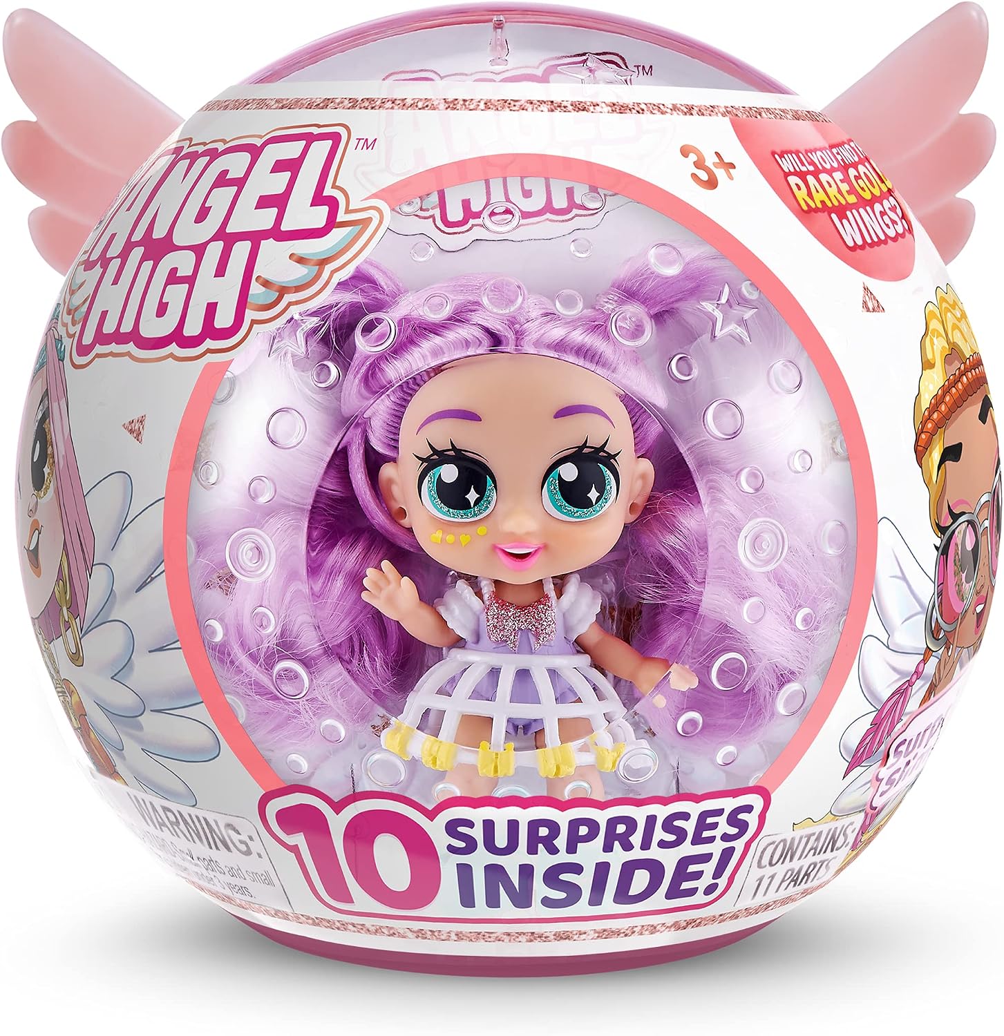 Itty Bitty Prettys Angel High Pascal Collectible Doll with 10 Surprise Accessories by ZURU, Multi
