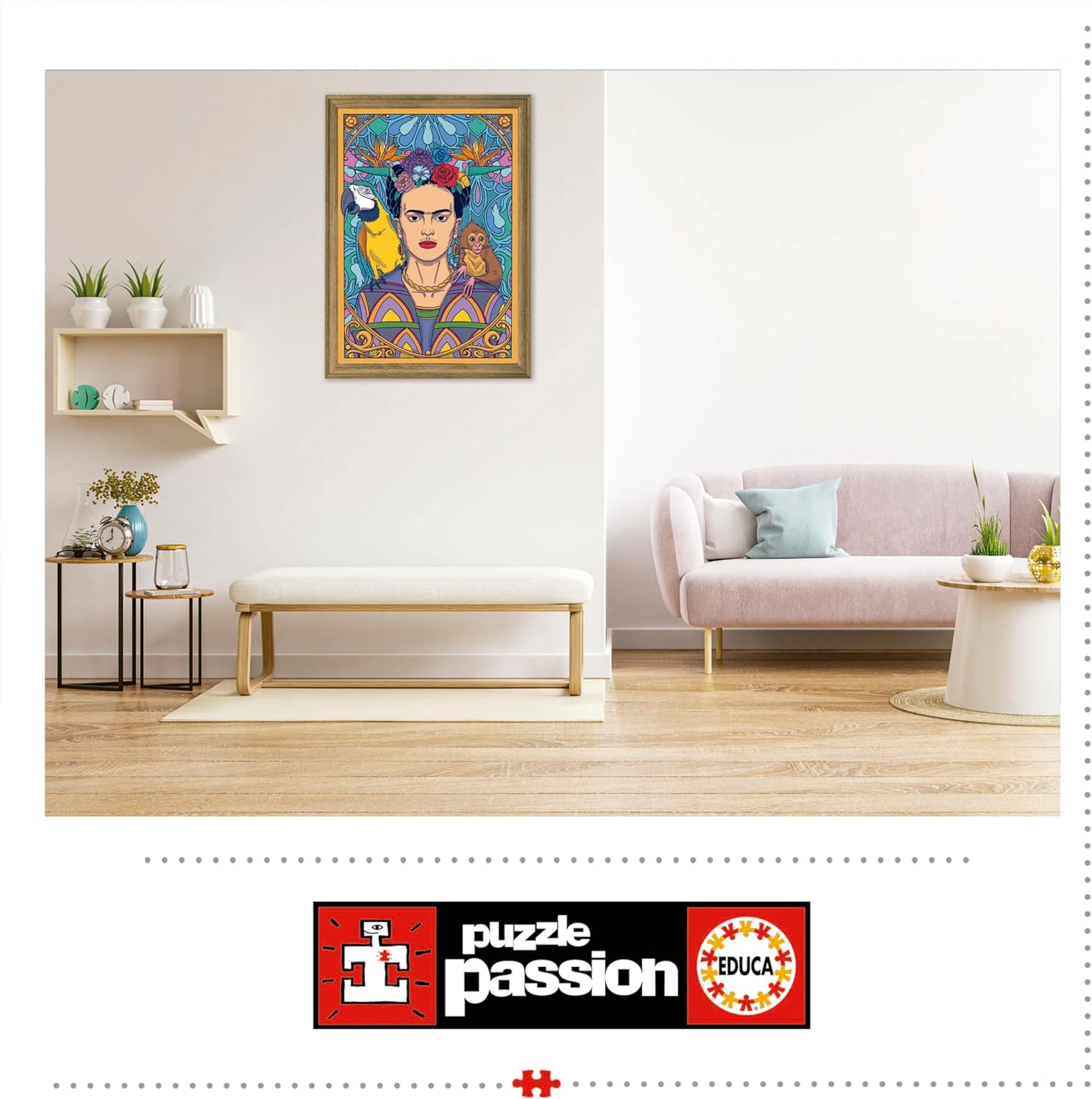 Educa - Frida Kahlo | 1500 Piece Puzzle for Adults. Measurements: 33,46" x 23,62". 14 Years Old (19943)