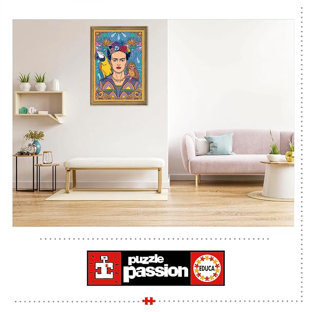Foto 4 de 7 de Educa - Frida Kahlo - Puzzle de 1500 Piezas para Adultos. Medidas: 85 x 60 cm. Incluye Cola Fix Puzzle.…