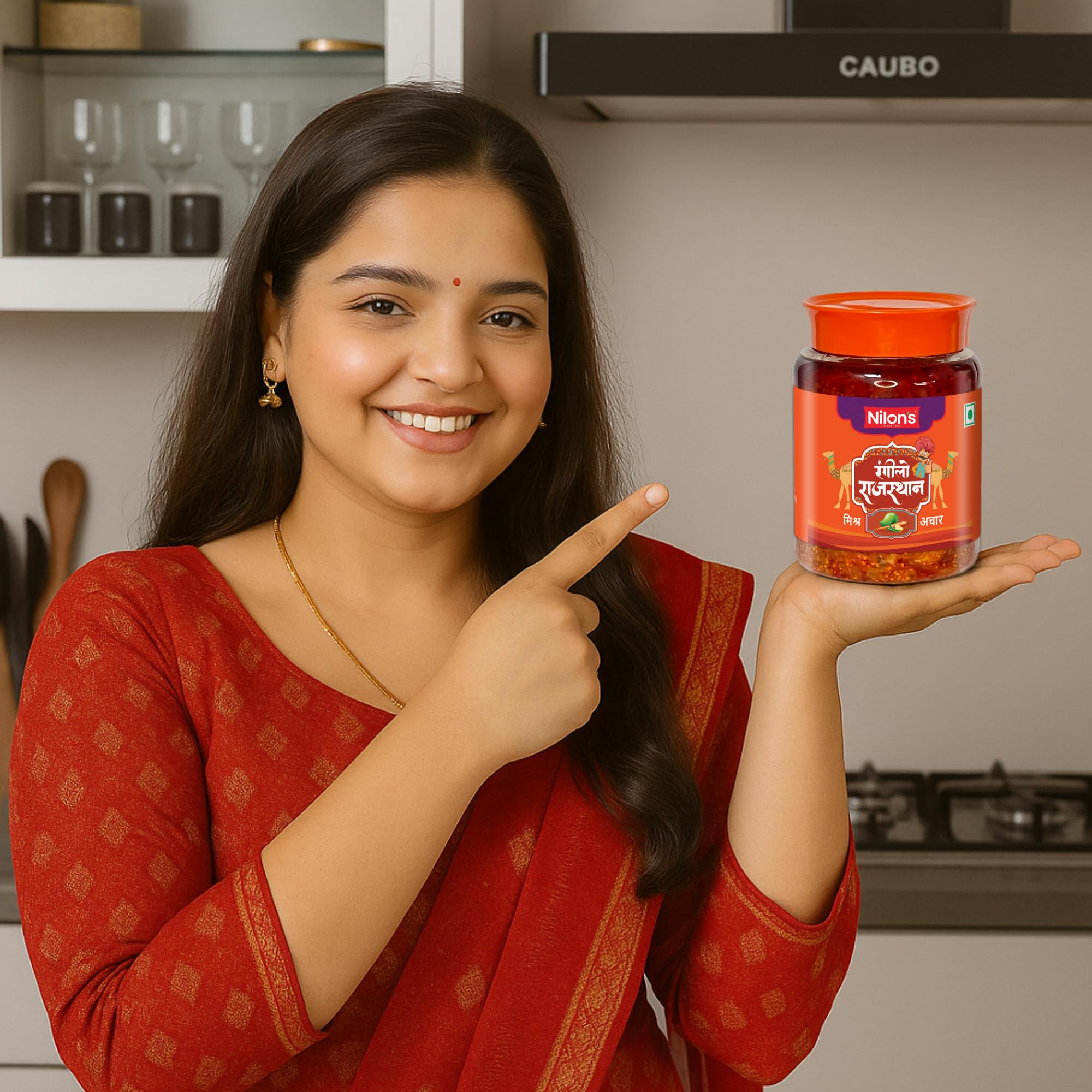 Nilon's Rangilo Rajasthan Mixed Pickle (475g) Homemade Aachar | Spicy & Tangy Pickle in Authentic Royal Rajasthan Style with Raw Mango, Lemon, Mustard Oil & Spices with No Added Artificial Colour 4